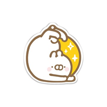 【插畫家聯名】醜白兔伸懶腰MagSafe氣囊支架