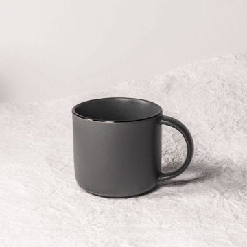 上作美器 日本製簡約深灰馬克杯(300ml/水杯/茶杯/咖啡杯)