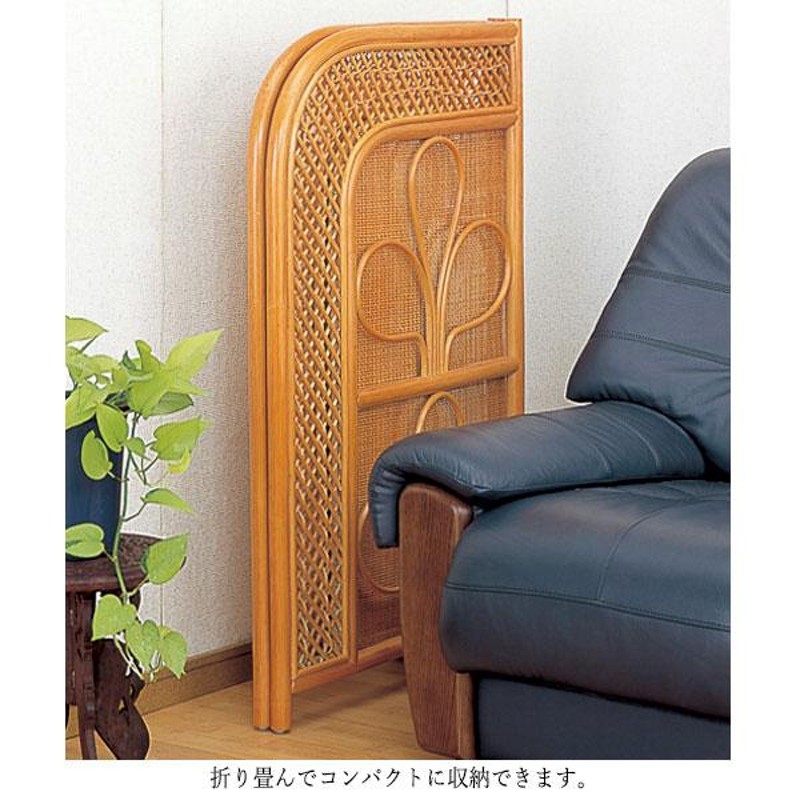 籐衝立2連 スクリーン 衝立 パーテーション すだれ 間仕切り 目隠し 2