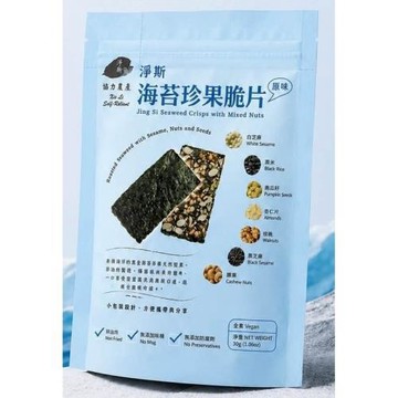 【靜思書軒】淨斯海苔珍果脆片-原味(包/30g)