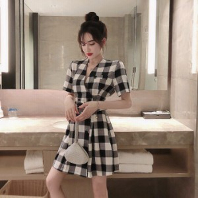 ミニワンピース 韓国 ミニワンピース セクシー ミニワンピース レディース チェック ワンピース チェック柄 ワンピース ショートワンピー 通販 Lineポイント最大1 0 Get Lineショッピング