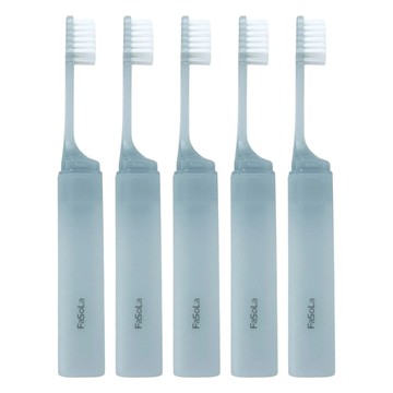 FaSoLa 納淨旅行 便攜式牙刷 藍色  5組  1個裝