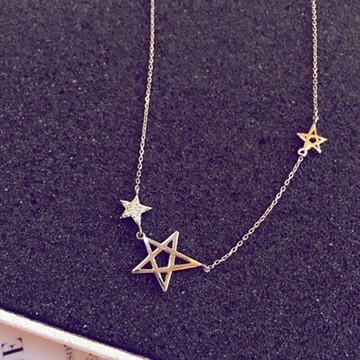 925純銀項鍊 鑲鑽吊墜-氣質時尚甜美百搭母親節情人節生日禮物女飾品73gj17【獨家進口】【米蘭精品】