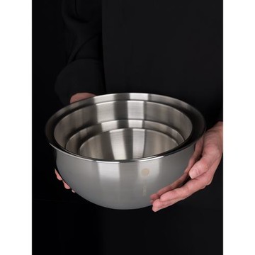 老飯骨食品級304不銹鋼盆鐵盆家用和面揉面廚房湯盆