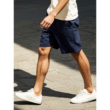 AK男裝 夏季新款 復古全棉寬松直筒工裝短褲男士休閑簡約舒適中褲