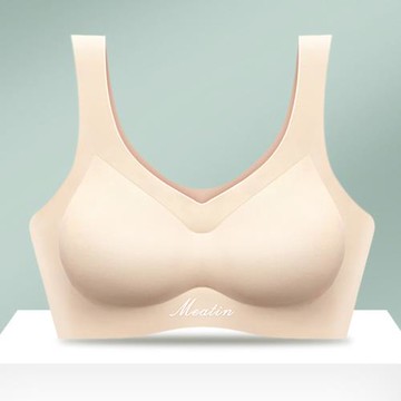 【10衣綾】頂級乳膠抗菌無痕內衣 KDW-M8204(零負重/寬肩帶/集中/全包覆/涼感紗/M-3XL/膚色)