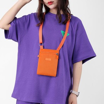 掛脖手機袋夏天輕便散步小包包豎款大屏手機包女斜挎牛津尼龍布袋