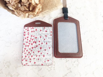 手作好禮 真皮卡套 票卡夾 證件套 識別證 (送掛繩) 聖誕交换禮物