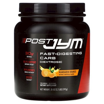 JYM Supplement Science, Post JYM，快速消化碳水化合物，柑橘味，2.2 磅（993 克）