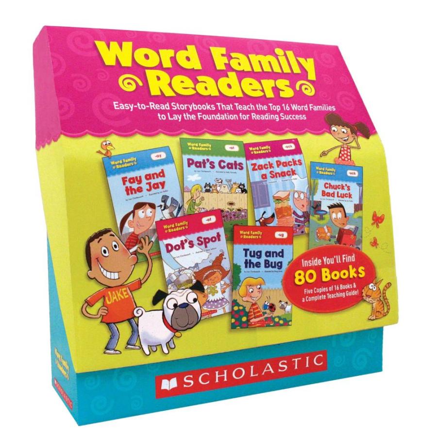 Scholastic SC-9780545231480 Word Family Readers Book Set, Copies of 16 Ti