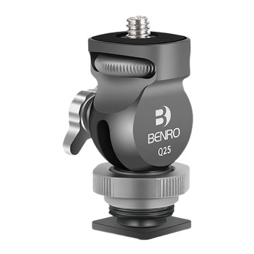 BENRO 百諾 Q25 冷靴二維快速雲台 鋁合金材質 萬向自由旋轉  1個