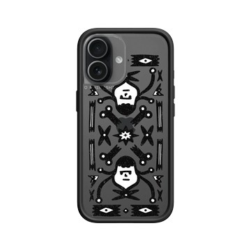 iPhone 17 Mod NX -邊框背蓋組合 (相機按鈕) 黑 - Abei - Mask Fam圖騰