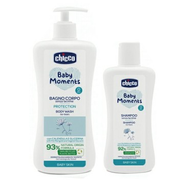 Chicco 寶貝嬰兒植萃泡泡浴露750ml+洗髮精200ml(溫和不流淚配方)【悅兒園婦幼生活館】