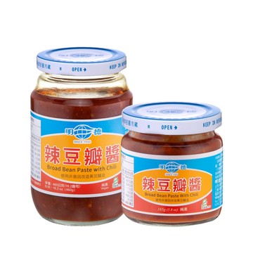 【明德食品】經典辣豆瓣醬(大-460g/罐)(小-165g/罐)純素 中辣 岡山豆瓣醬第一品牌 豆瓣醬 辣豆瓣