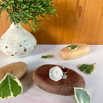 花朵戒指 (款號 05) / ceramic ring / handmade