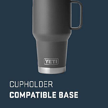 YETI Rambler 30 oz Travel Mug, Stainless Steel, Vacuum Insulated with Stronghold Lid, Charcoal並行輸入品