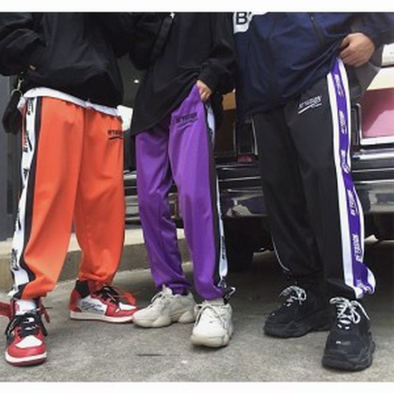 韓国ファッション パンツ レディース サイド ライン ストリート系 ジャージ風 原宿 ズボン M L Xl 通販 Lineポイント最大get Lineショッピング