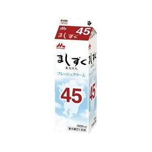 (お取り寄せ商品)森永乳業 生 クリーム ましずく45 1000ml 1L(冷蔵)