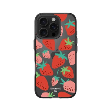 iPhone 16 Pro Clear 酷墨灰 - Knock Knock A2Z - 草莓甜甜