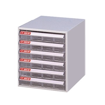 SY-A4-406 A4桌上型效率櫃/資料櫃6抽透明抽屜W260xD330xH305mm