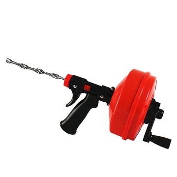 電動水管疏通器 5m 1157g  17 x 17 x 21cm  紅色+黑色 水管疏通器