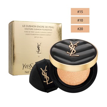 【YSL 聖羅蘭】恆久完美霧光氣墊粉餅(14g) SPF23/PA++[最新升級版]_百貨公司專櫃貨