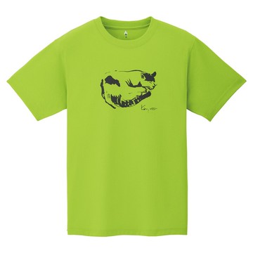 ├登山樂┤日本Mont-bell WIC T Zzzzz 睡貓短袖排汗T 春綠 # 1114531SPGN