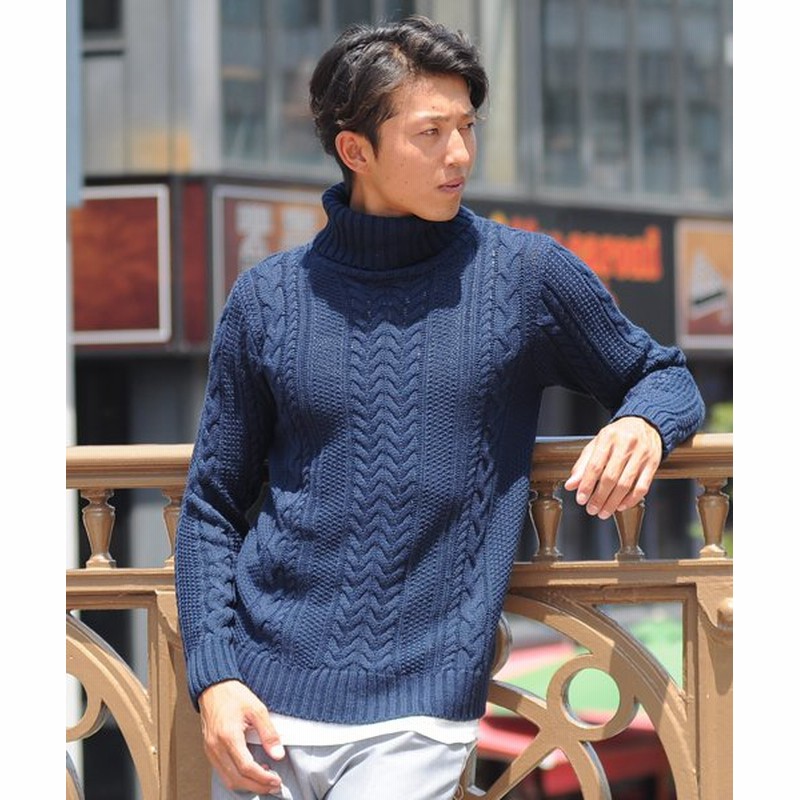 スペイド セーター ニットフィッシャーマンメンズ タートルネック ハイネック ニットソー セーター Sweater きれいめ ブラック グレー 白 ホワイト 紺 ネイビー メンズ ネイビー Sサイズ Spade 通販 Lineポイント最大1 0 Get Lineショッピング