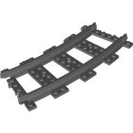 8片一組【台中翔智積木】LEGO 樂高 53400 4279717 彎軌 RC火車 軌道 (適用 60337 60338
