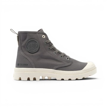 PALLADIUM 休閒鞋 PAMPA HI ZIP ORGANIC 深灰 拉鍊 帆布軍靴 女 79101-056