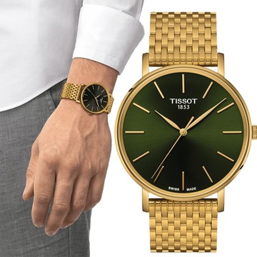 TISSOT 天梭 官方授權 Everytime 經典雋永大三針手錶 雙12購物節 送禮首選-40mm T1434103309100