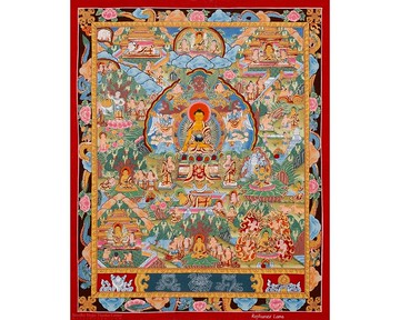 慈悲咒文 唐卡中佛陀的旅程