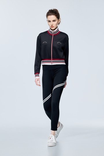 綴矽膠印花瑜珈褲