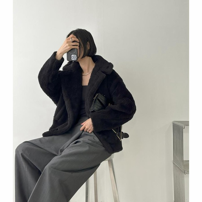 暖冬★Max Mara★テディベア アルパカ ウール シルク ジャケット Max Mara MAX MARA マックスマーラ テディジャケット OLGA