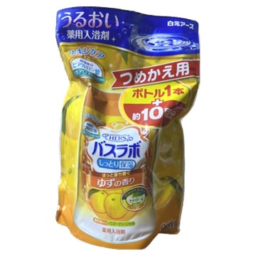 白元HERS柚子香入浴劑補充包-舒緩保濕藥用配方  960g  1包