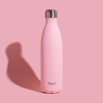 美國 S'well Original流線不鏽鋼保溫瓶(櫻花粉750ml) 保溫杯