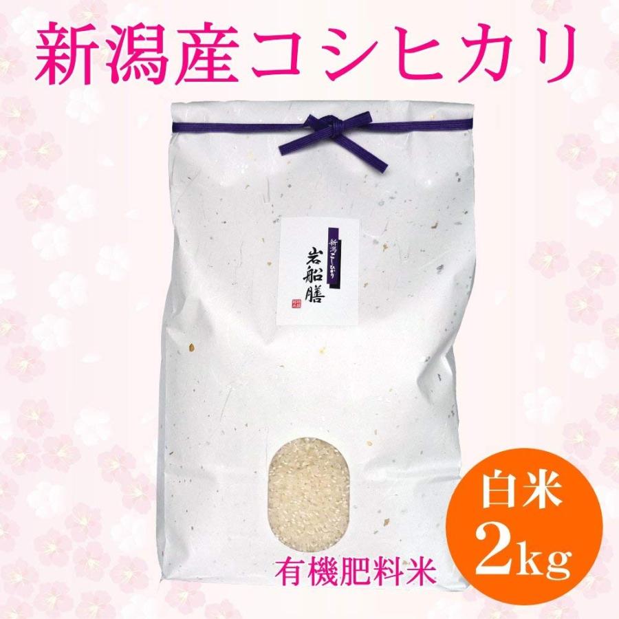 お父さん（父親）の誕生日プレゼント大切な人に贈る新潟米 新潟県産コシヒカリ 2キロ(有機肥料)