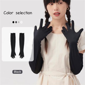 【米蘭精品】防曬手套觸控手套-輕薄袖套涼感防紫外線女配件4色74jw48