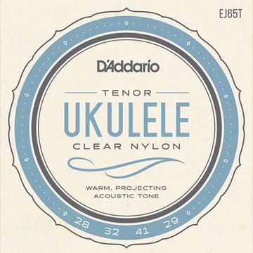 DAddario 烏克麗麗弦 EJ65T Tenor 26吋 透明尼龍弦【黃石樂器】