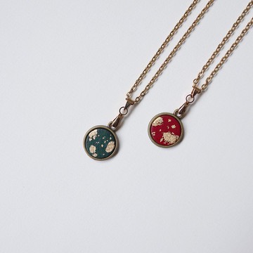 23:45 PM 碎光 - 植鞣皮革項鍊 / 黃銅 / 鈦金項鍊