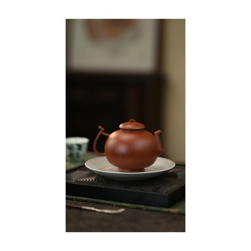 人系列 原礦朱泥 云文鼎 非遺紫砂壺 解構主義個性茶器 240cc