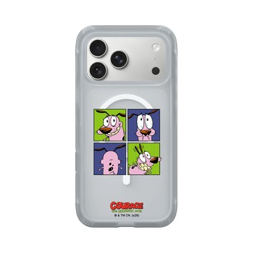 iPhone 17 Pro Max AirX 流變灰 - Courage the Cowardly Dog膽小狗英雄 - 英雄的四格漫畫