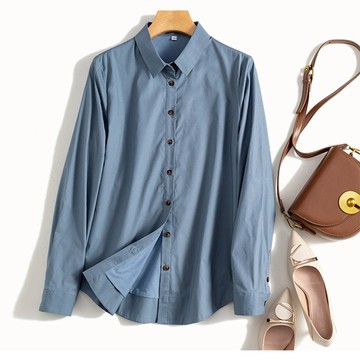 百搭內刷毛翻領長袖襯衫361309