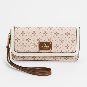 PLAYBOY - 薄長夾  Oat milk 燕麥奶兔兔系列 - 卡其色/532-5111-26-3