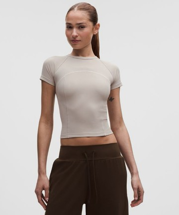 Ribbed Nulu Short-Sleeve Shirt Size XL