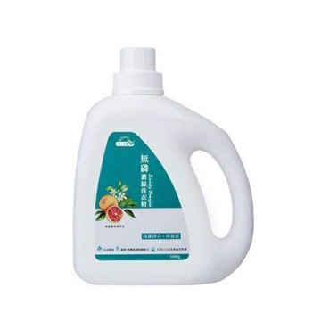 缺貨中 統一生機 無磷濃縮洗衣精(朝露葡萄柚)6入箱 1800公克/瓶