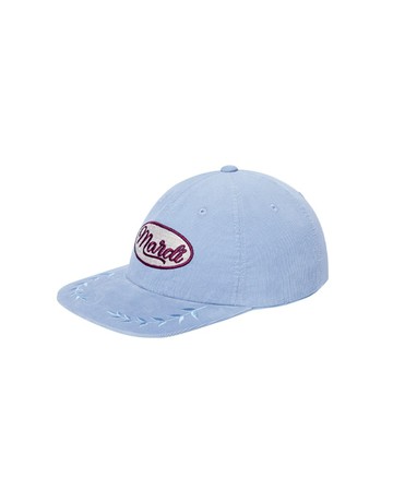MARDI MERCREDI 復古休閒棒球帽 藍色 LOGO 作舊 可調式 CORDUROY CAP MARDI VINTAGE LOGO