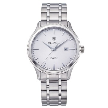 【Olym Pianus奧柏】簡約匠心經典石英腕錶 5695MS 白面