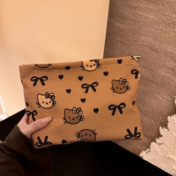 化妝包🎀 新款輕奢旅行可愛少女化妝包便攜收納袋ins耳機零錢大容量手拿包