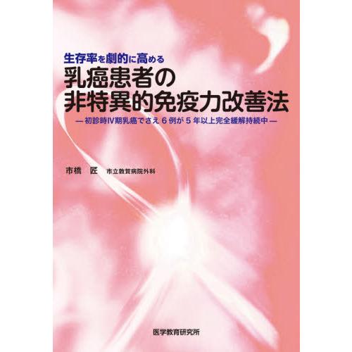 生存率を劇的に高める乳癌患者の非特異的免疫力改善法 初診時4期乳癌でさえ6例が5年以上完全緩解持続中